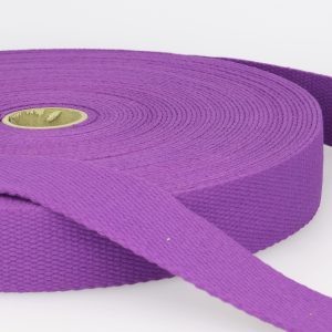 1" Wide Webbing for Bag Handles - Plum Purple (per metre)