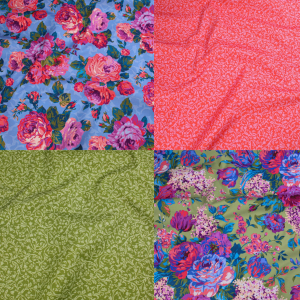 Robert Kaufman Fabrics - Chelsea Bloom 4 Fat Quarter Pack