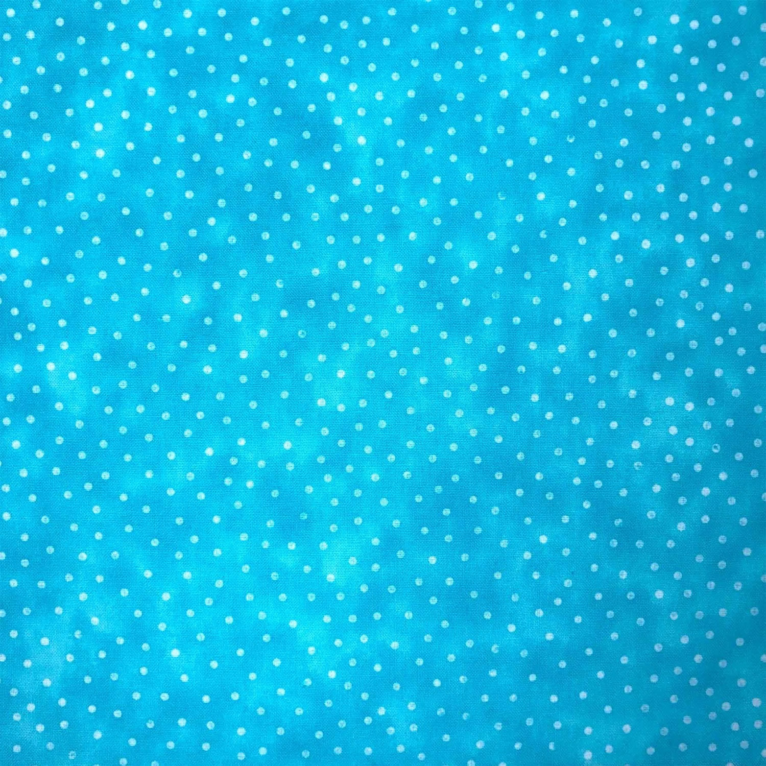Sea Blue Spot Textured Blender Fabric (price per half metre)