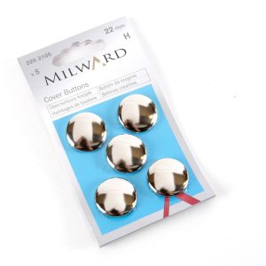 Milward Self Cover Buttons 22mm