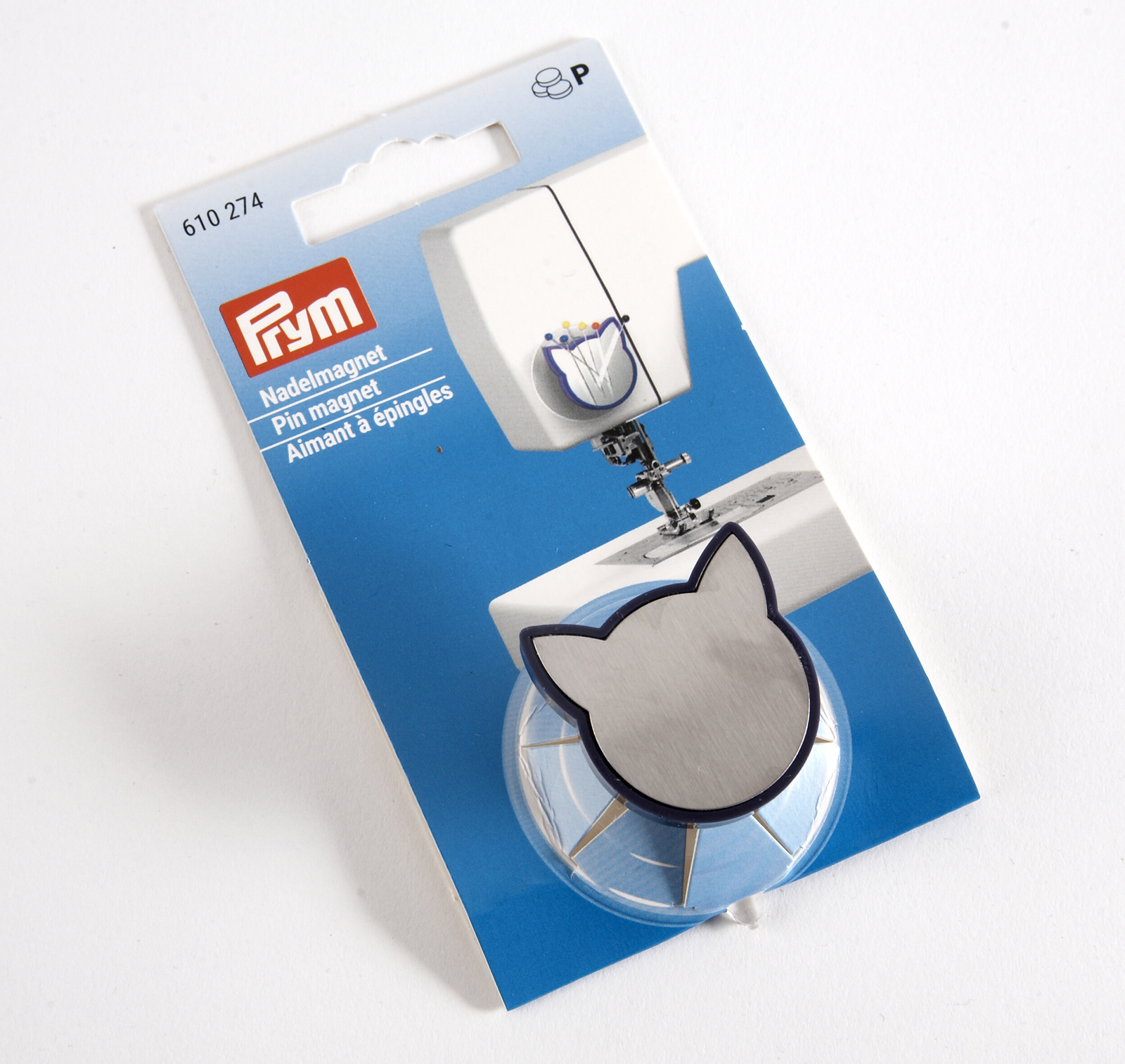 Prym Cat Pin Magnet with suction pad