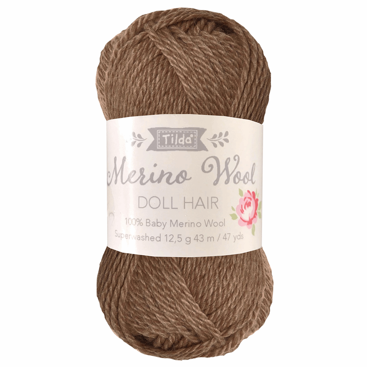 Tilda Doll Hair Yarn - Brown