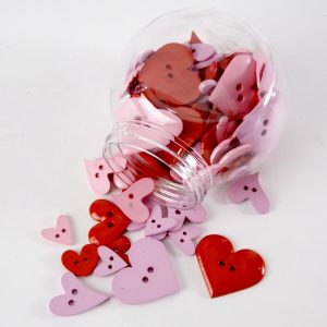 Jar of Buttons - Hearts
