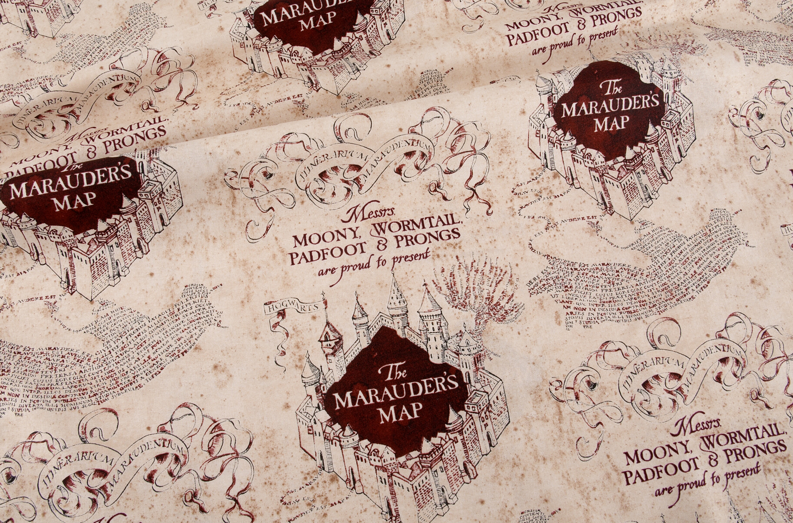 Harry Potter - The Marauder's Map Print Cotton