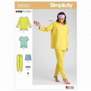 Simplicity S9020 Misses' Knit Loungewear