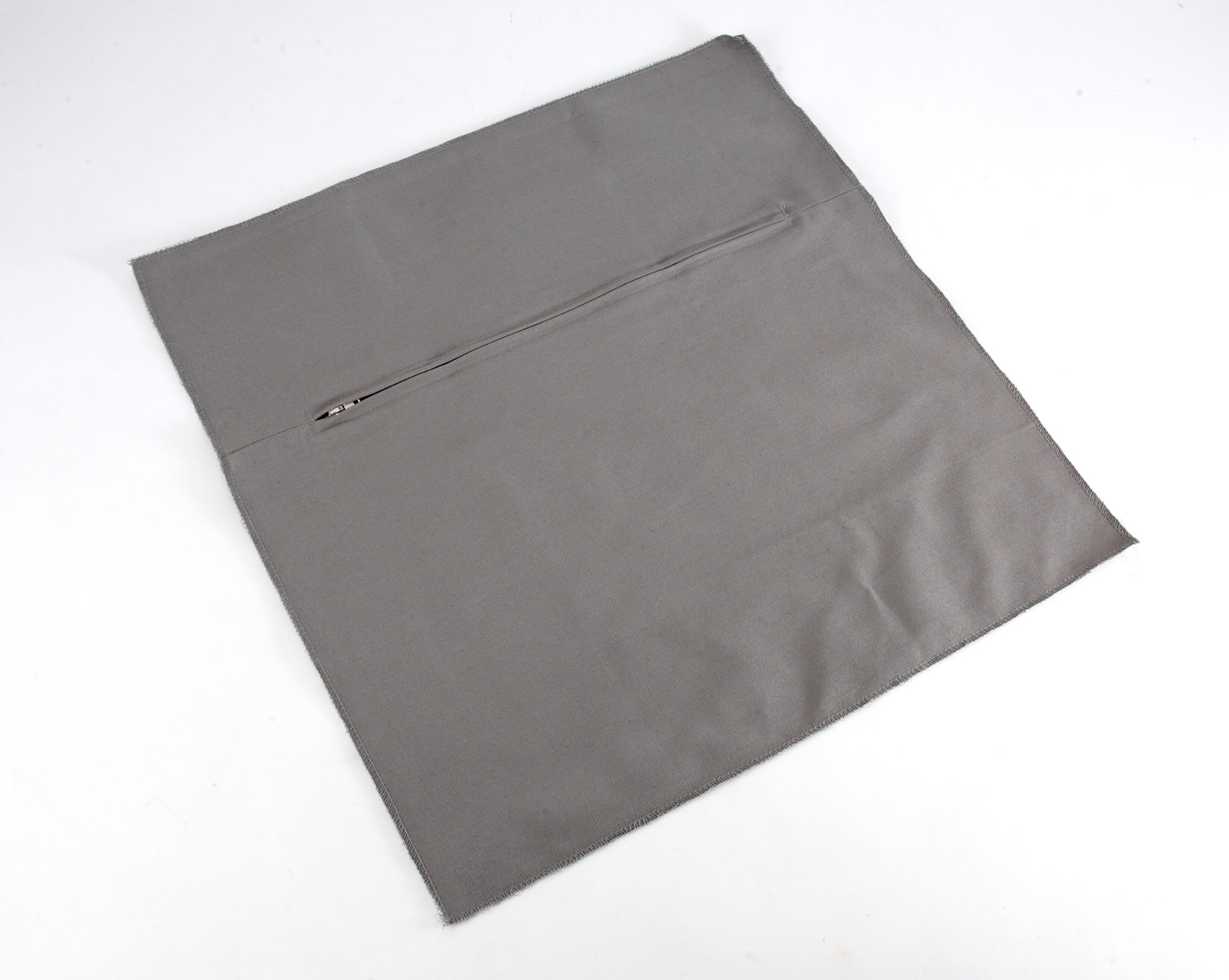 Cushion Back with Zip - Grey 45 x 45cm (18 x 18in)