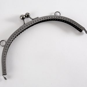 'Mary' Kiss Clasp Bag Frame - Pewter 19cm