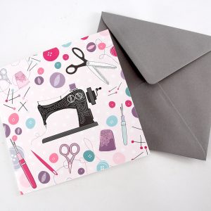 Sewing Machine Greeting Card