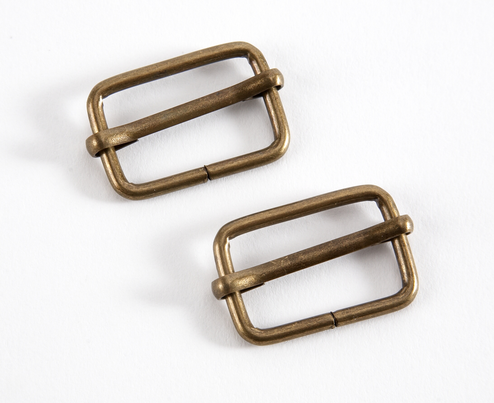 1" Gold Tone Sliders for Bag Straps - Pack of 2