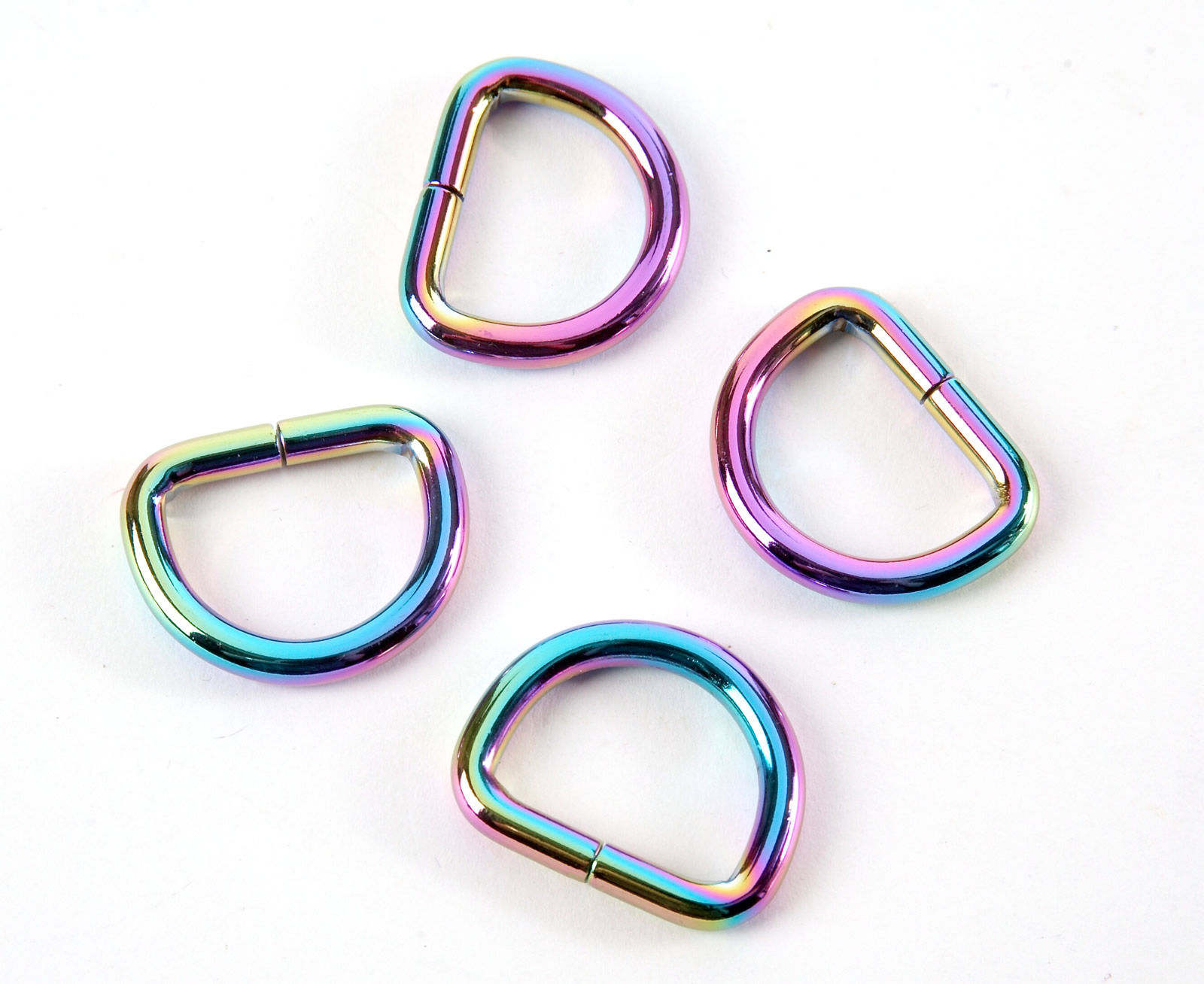 Rainbow Metal D Ring Pack