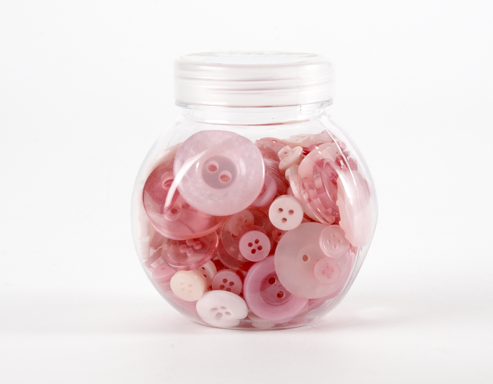 Jar of Buttons - Pink