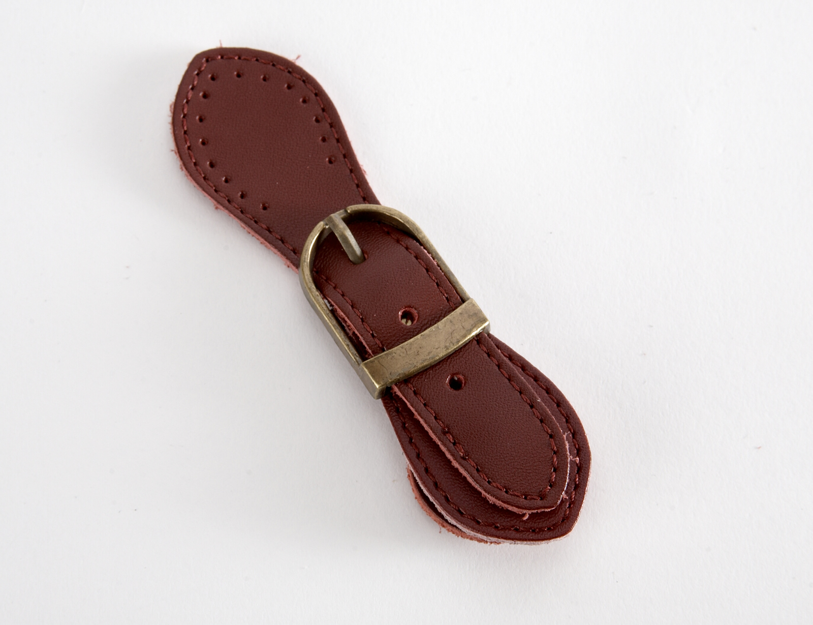 Leather buckle Magnetic Snap - burgundy