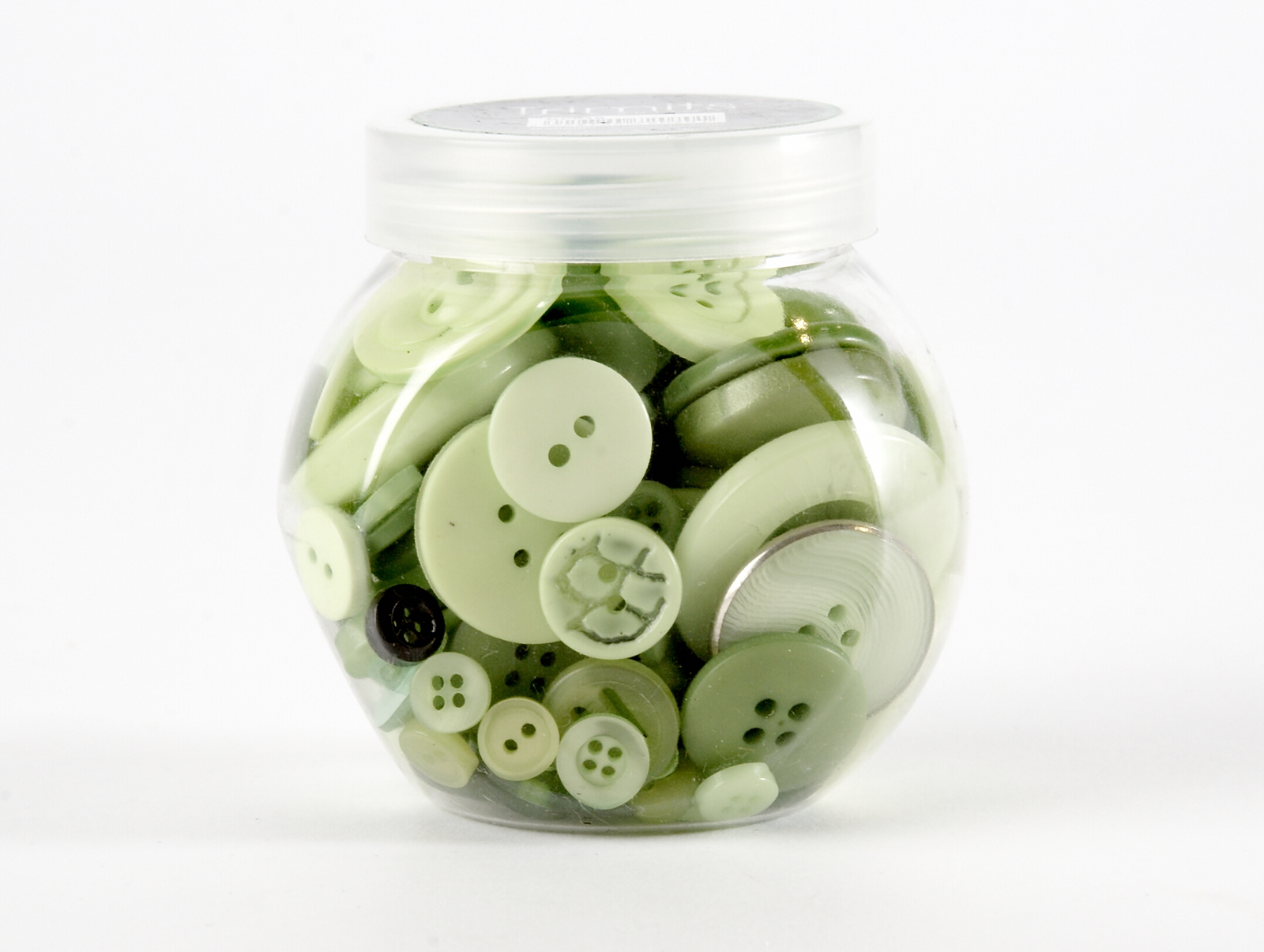 Jar of Buttons - Green