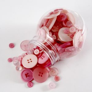 Jar of Buttons - Pink
