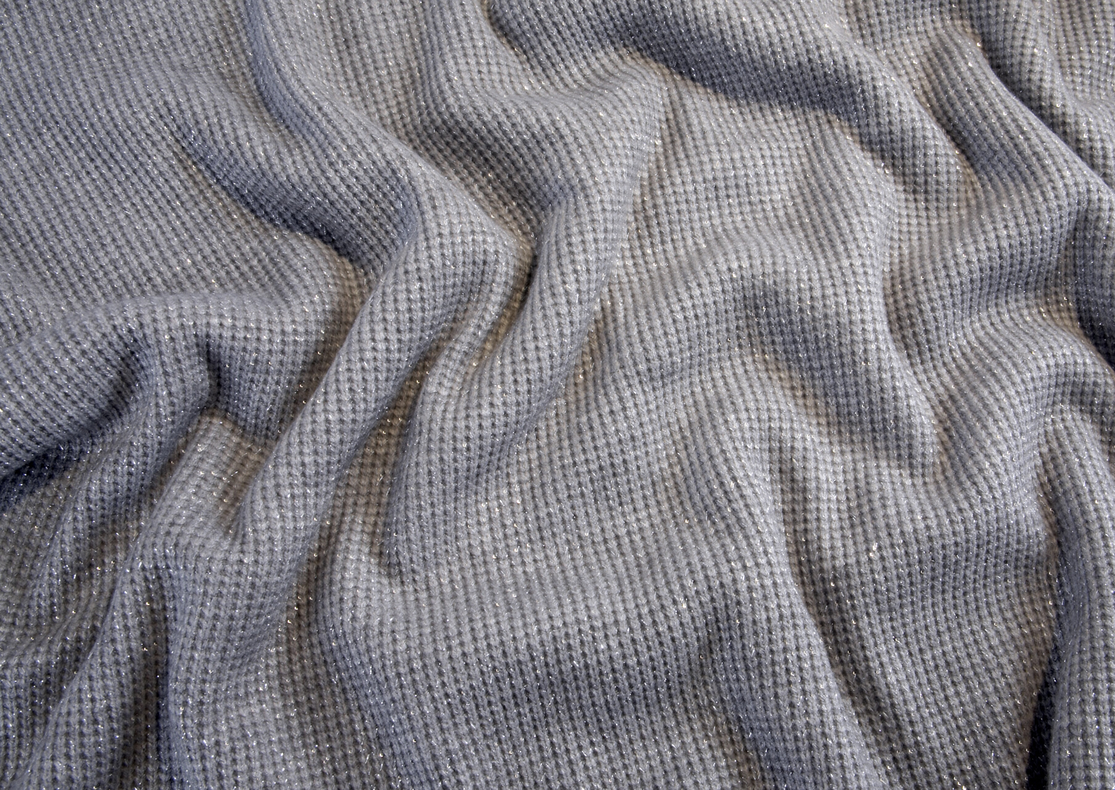 Glitter Knit Fabric - Grey