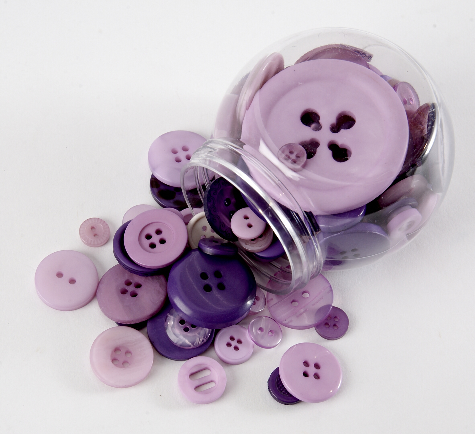 Jar of Buttons - Purple
