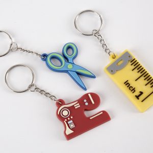 Sewing Themed Key Rings x3
