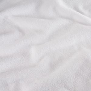 Plain Polar Fleece - White pre cut 0.5m pieces