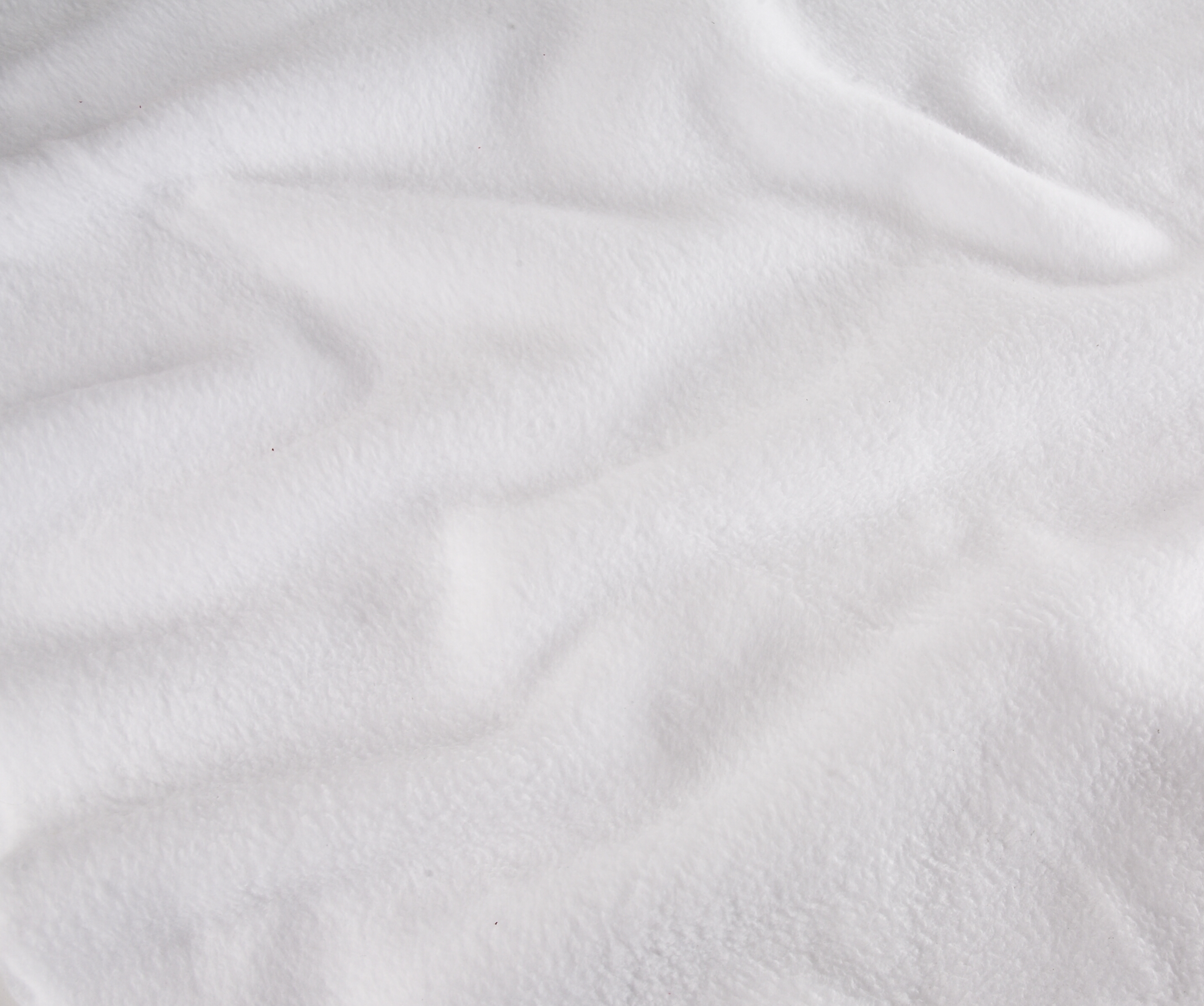 Plain Polar Fleece - White pre cut 0.5m pieces