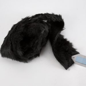 Faux Fur Trim: 2m x 80mm: Black