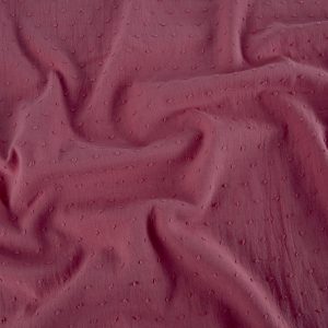 Swiss Dot Texture Cotton - Blush Pink
