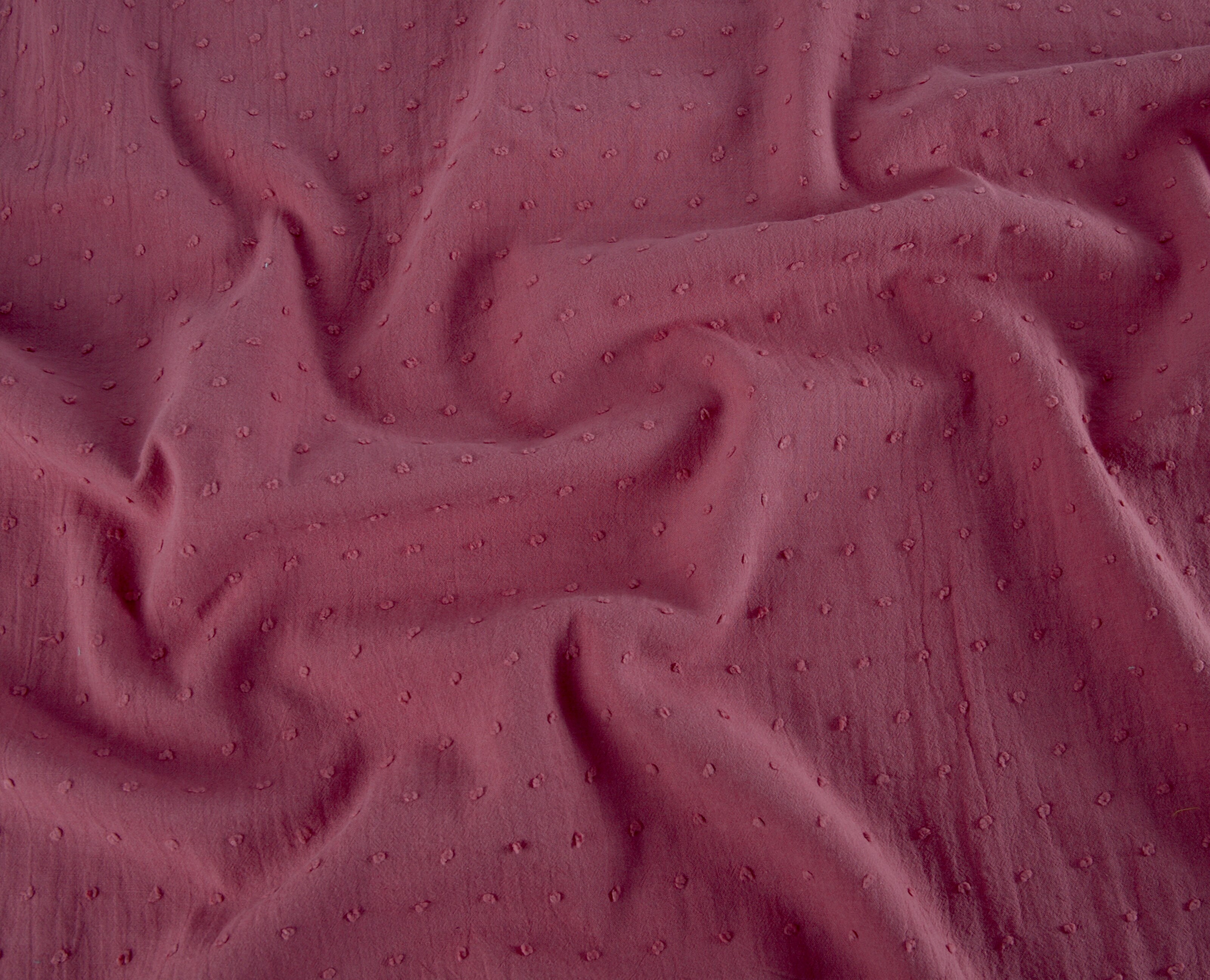 Swiss Dot Texture Cotton - Blush Pink