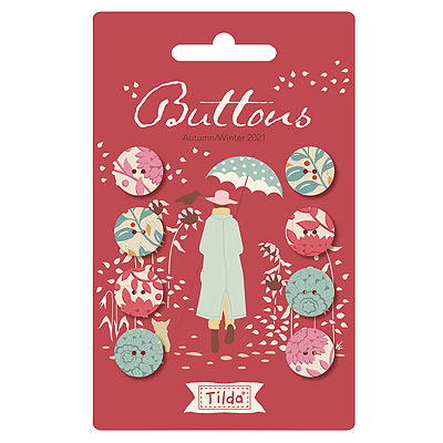 Tilda Buttons - Windy Days AW/Red