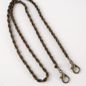 Metal Rope Chain Bag Strap - Antique Gold 60cm