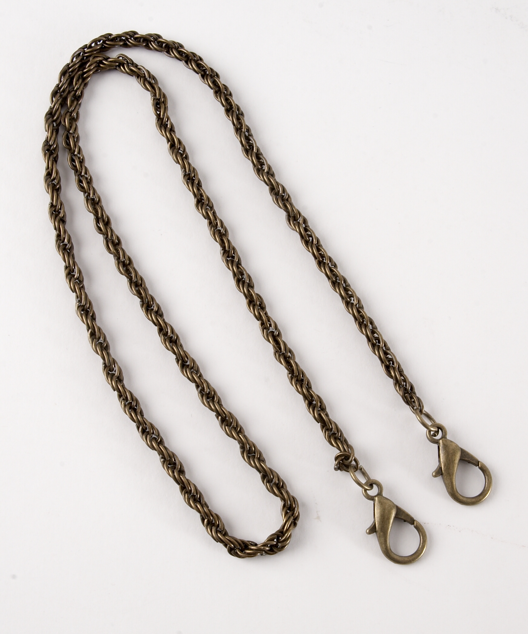 Metal Rope Chain Bag Strap - Antique Gold 60cm