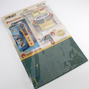 Olfa Premium Quilt Making Kit - Ruler, Rotary Cutter & Cutting Mat