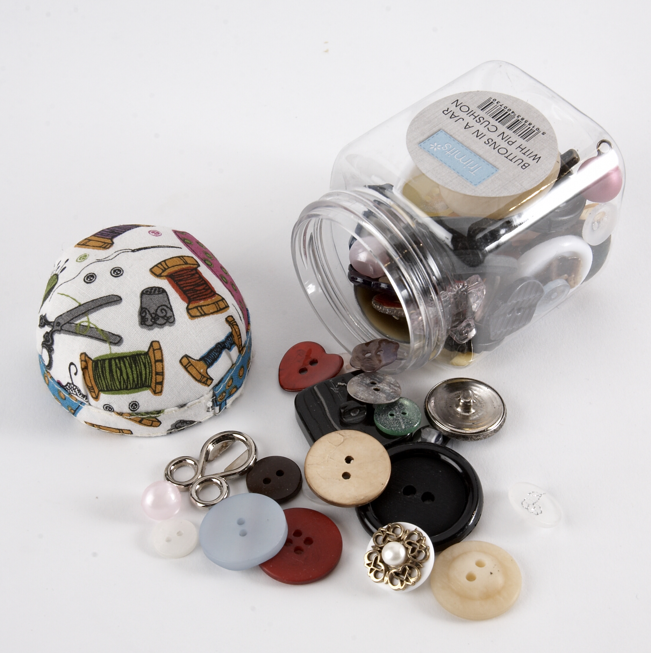 Buttons: Pincushion Lidded Jar