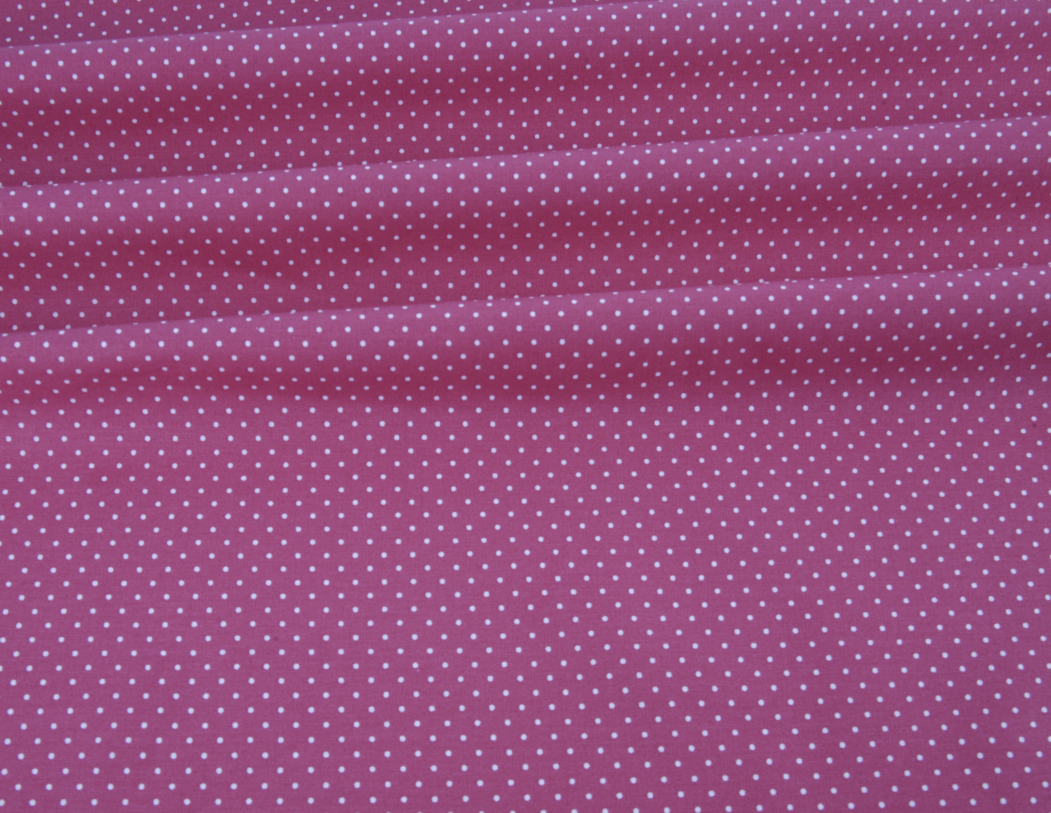 Bright Pink Pin Spot Cotton