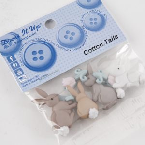 Easter 'Cotton Tails' Buttons