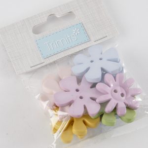 Pastel Flower Buttons Pack