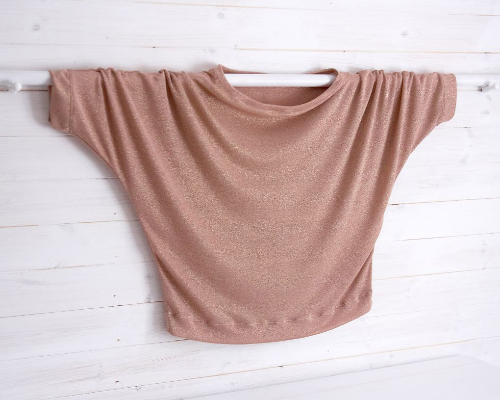 Lady Mcelroy - Glamour Lurex Nude/Peach Jersey Knit